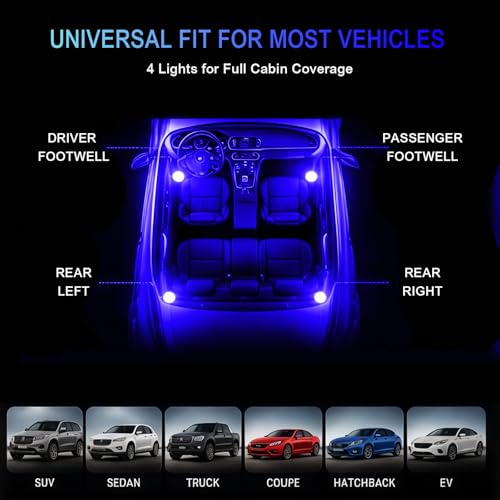 Car Interior LED Lights (Blue)