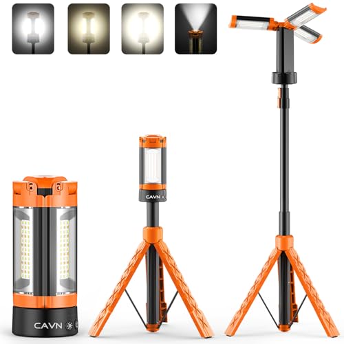 Rechargeable Camping Light with Tripod Stand (Orange)