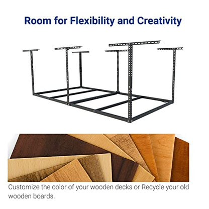 4x8 Overhead Garage Storage Rack (Black)