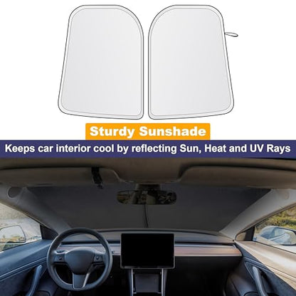 Tesla Windshield Sun Shade for Model 3 (Custom Size - Tesla Model-3 & Model-Y)