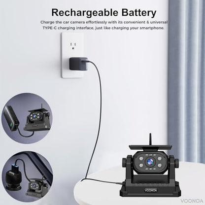 Wireless Magnetic Backup Camera (1CAM / Black)