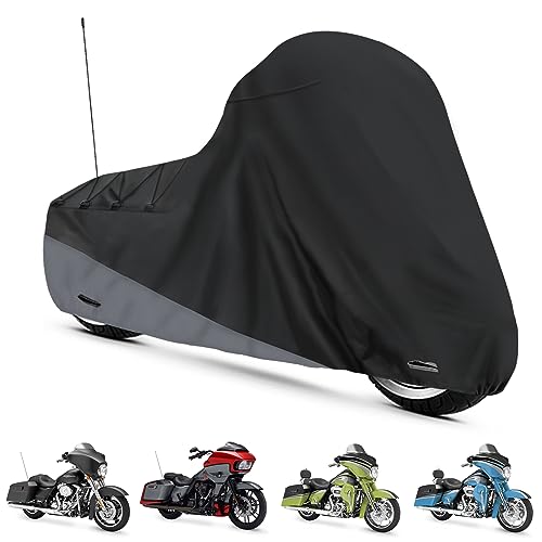 Motorcycle Cover for Touring Models Outdoor All Weather Protection (Side Box)