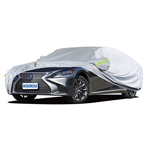 Waterproof Car Cover All Weather (A4-Fit Sedan length (193" to 208") / silver)