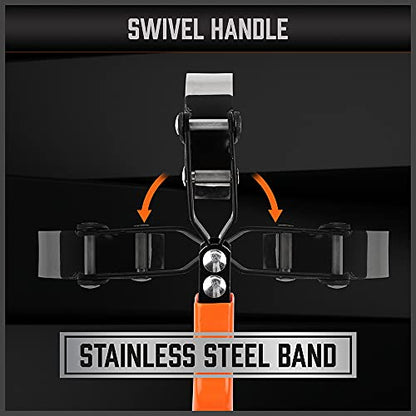 5 Piece Standard Swivel Oil Filter Wrench (Orange and Black(5-piece))