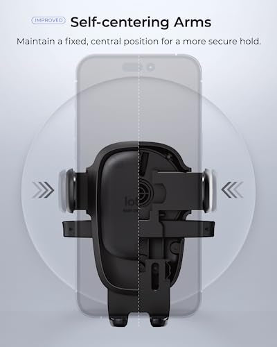 Easy One Touch Advanced Universal Car Mount Dashboard & Windshield Suction Cup Phone Holder for iPhone (Advanced)