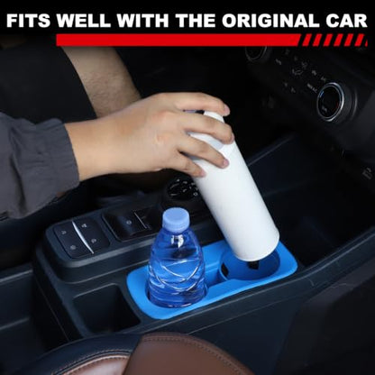 Center Console Cup Holder Insert for Ford Maverick 2022 (Blue)