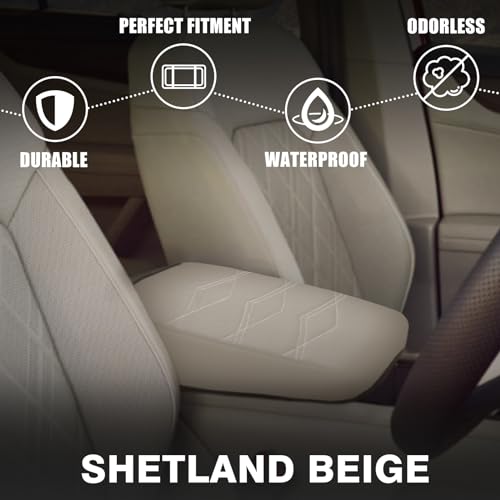 Armrest Cover for Volkswagen Atlas 2024 (20) 24+ |Atlas| V1 Light Gray, Regular)