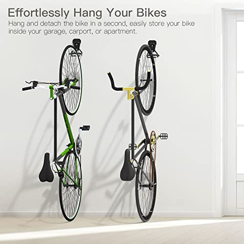 Bike Wall Mount with Fixed Hook (4 Pack / Type L)