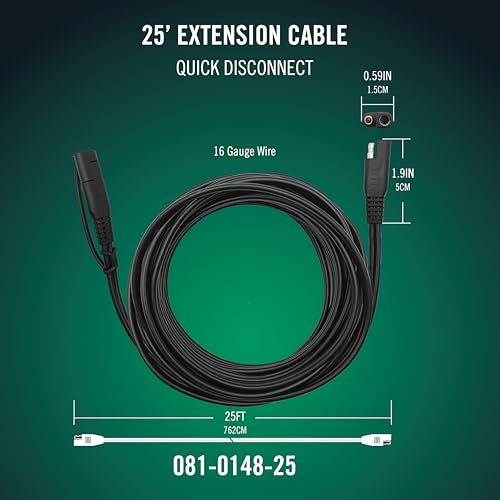 25 Foot Extension SAE Cable 4 Pack (25 feet, Pack of 4)