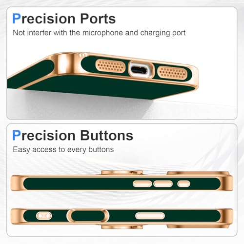 Designed for iPhone 17 Pro Case with Ring Stand Slim Green (Green / 6.3'' iPhone 17 Pro)