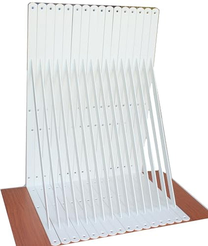 20 Pack L24 x H 12" White Heavy Duty Shelf Brackets with Screws Metal Shelf Brackets Shelf Support Angle Brackets for Shelves L Brackets Heavy Duty Floating Shelf (20 Pack-White / 24''x12'')