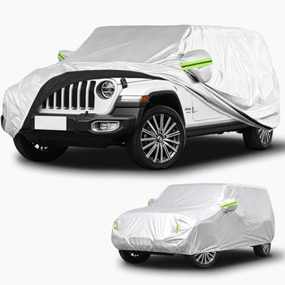 210D Oxford Car Cover Compatible with Jeep Wrangler 4 Door (Custom Fit Jeep Wrangler 4 Door)