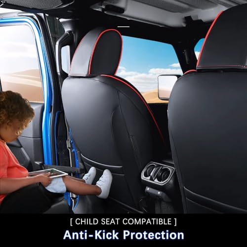 Custom Seat Covers for 2020 (Black+Red Line)
