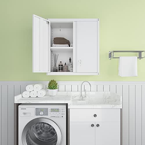 Metal Wall Cabinet (27.95"H Wall Cabinet / White)