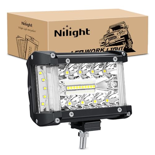 4.3 Inch Side Shooter Light Bar Spot Flood Combo Triple Row (White Side Shooter / Led Pods)