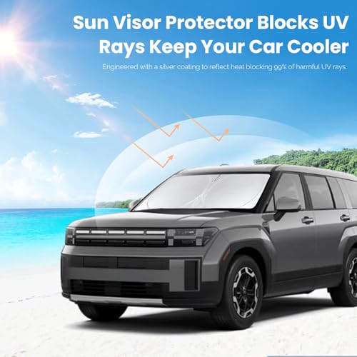 Windshield Sun Shade for Hyundai Santa Fe 2019 (for 2026-2019 Hyundai Santa Fe)