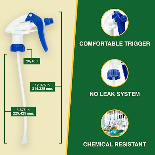 Spray Bottle Nozzle Replacement Tops (6 Pack / Blue)