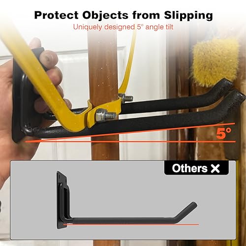 6 Pack 7.8 Inch Heavy Duty Garage Hooks