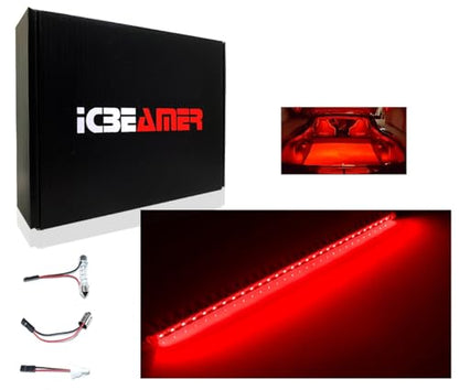 12" Red 18 SMDs 2835 LED Strip Light Universal Fit Car Trunk Cargo Area or Interior Illumination (Red)