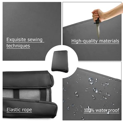 Center Console Cover Compatible with 2023 2024 2025 Honda Pilot & 2024 2025 Ridgeline & 2024 2025 2026 Honda Passport Accessories Armrest Console Cover Interior Accessories Leather (Without Pocket)