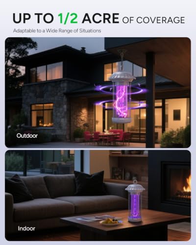 LED Bug Zapper Indoor Outdoor (Pewter)