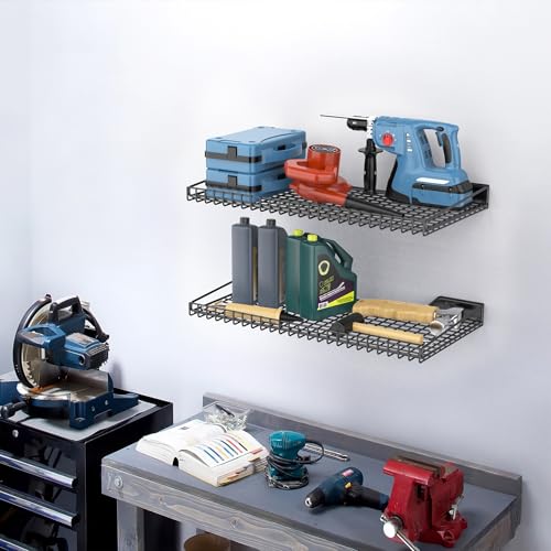 Wall Mounted Storage Shelves (Black)