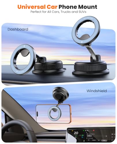 Magnetic Car Phone Holder (Blue)