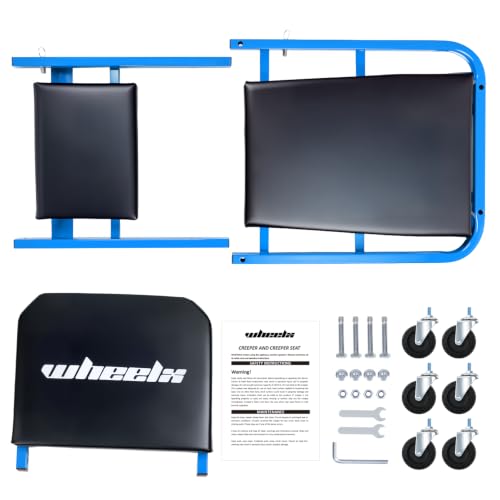 40-Inch 3-in-1 Mechanic Creeper Z Seat, 480 lbs Capacity, Blue (Blue)