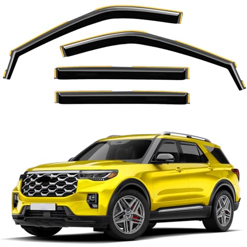 in Channel Window Visors Rain Guards for Ford Explorer 2020 (Fit for 2020-2026 Ford Explorer)