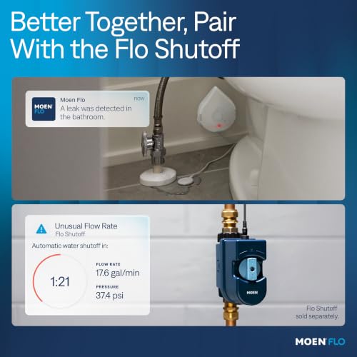 Flo Detector WiFi Enabled Water & Moisture Sensor (White / 1 Sensor)