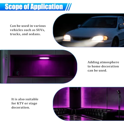 Car Interior LED Lights (Pink)
