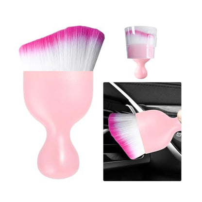 Car Detailing Brush (Pink/White/Red / 1 PC)