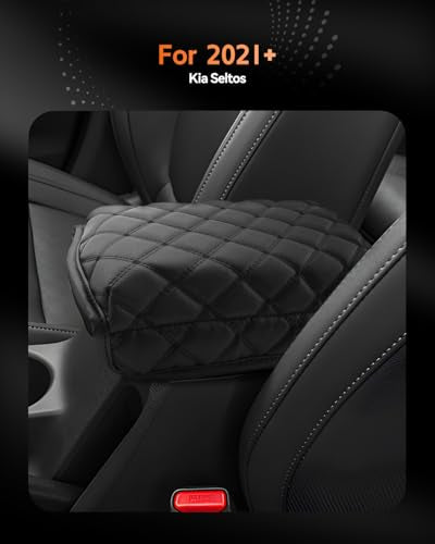 for Kia Seltos 2021 (Seltos 2021-2026 Thickened Black Leather)