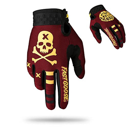 Dirt Bike Motorcycle Gloves (Small / Maroon)