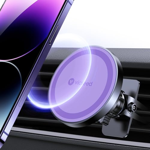 for MagSafe Car Mount [Strongest Magnet Power] Car Phone Holder (Purple)