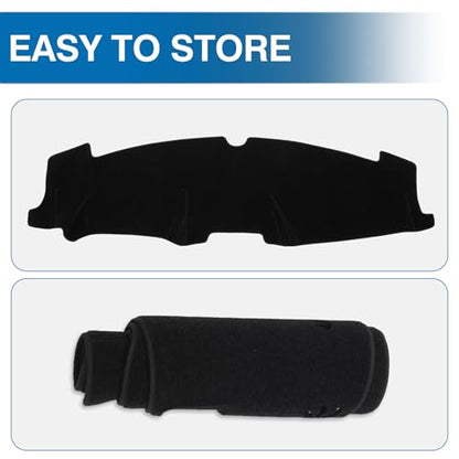 Black Dash Cover Compatible with Ford Bronco Sport 2021 (Bronco Sport 21-24(Black))