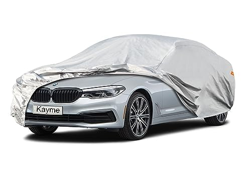 6 Layers Waterproof Car Cover for BMW 6 Series 2003 (LM-Silver / 5. Custom Fit BMW 6 Series)