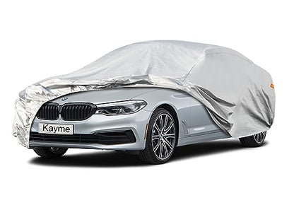 6 Layers Waterproof Car Cover for BMW 6 Series 2003 (LM-Silver / 5. Custom Fit BMW 6 Series)