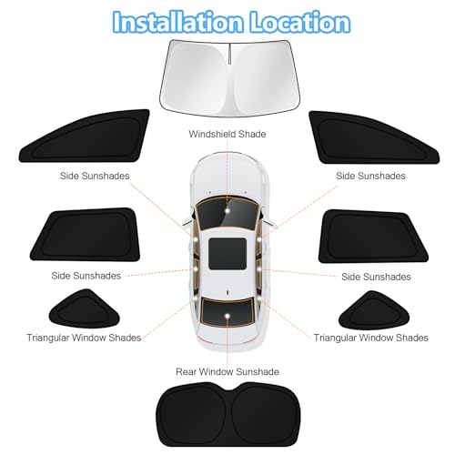 Car Window Shades for Subaru Outback Wagon 2015 (FOR | Outback Wagon 2015-2019 (8pcs))