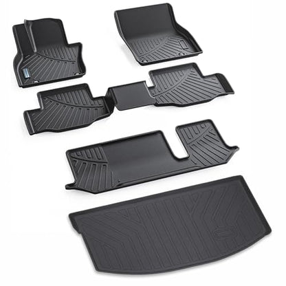 Floor Mats & Cargo Liner for 2024 2025 2026 Mazda CX90 PHEV 8 Seats TPE All Weather Protection 3 Rows Car Floor Liner for Mazda Accessories (2024 2025|For Mazda CX90 8Seat|Full Set)