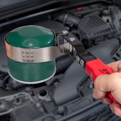 5pcs Swivel Oil Filter Wrench Set 12" Oil Filter Removal Tool (5-Piece Set: 2-3/4" - 5-1/4")