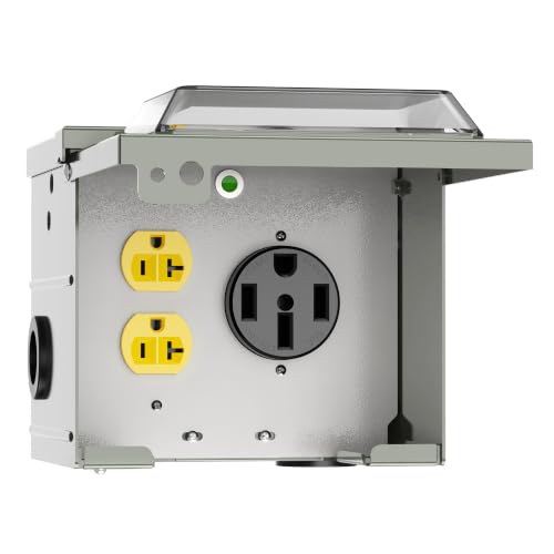 50 Amp & 20 Amp RV Power Outlet Box (50A)