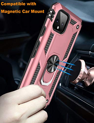 for Google Pixel 4 Case with Screen Protector (Rose Gold / Google Pixel 4)