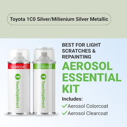 Car Paint Touch Up Spray Kit (Aerosol Spray - Essential Kit / Silver)