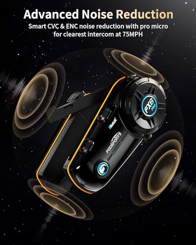 FX8 PRO Motorcycle Bluetooth Intercom (Single Pack)