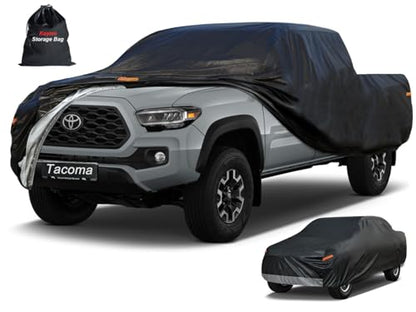 7 Layers Waterproof Truck Cover Fit Toyota Tacoma 2016 (PE-Black / Custom Fit Toyota Tacoma)