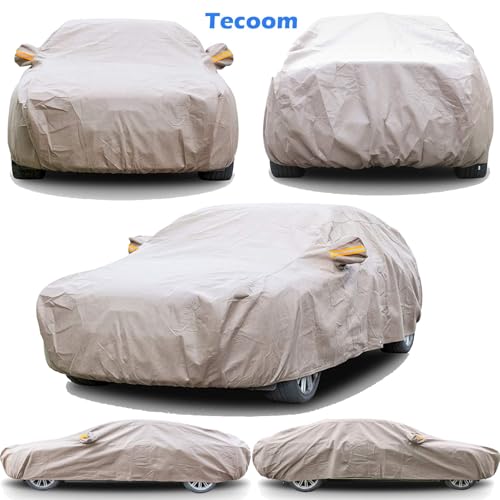 Thick Shell Car Cover Super Breathable (Brown / 3XL: for Sedan (Length 170"-190"))