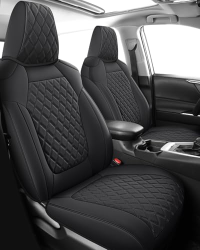 Rav4 Seat Covers Full Set for 2019 (Black / 2019-2025 RAV4 Hybrid(Non XSE&2022-2025 SE Hybrid))