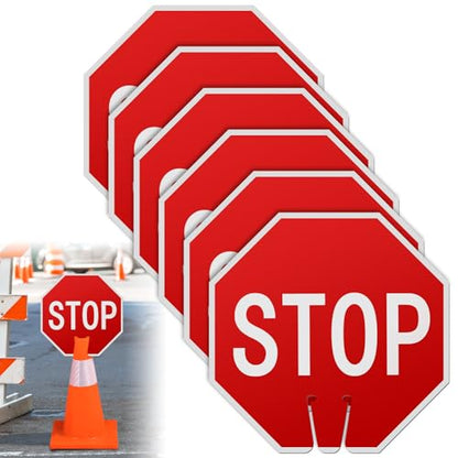 6 Pcs Stop Signs 12x12"