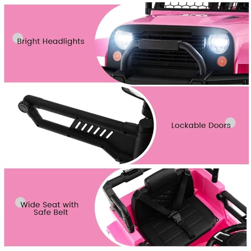 Kids Ride On Truck (Pink)